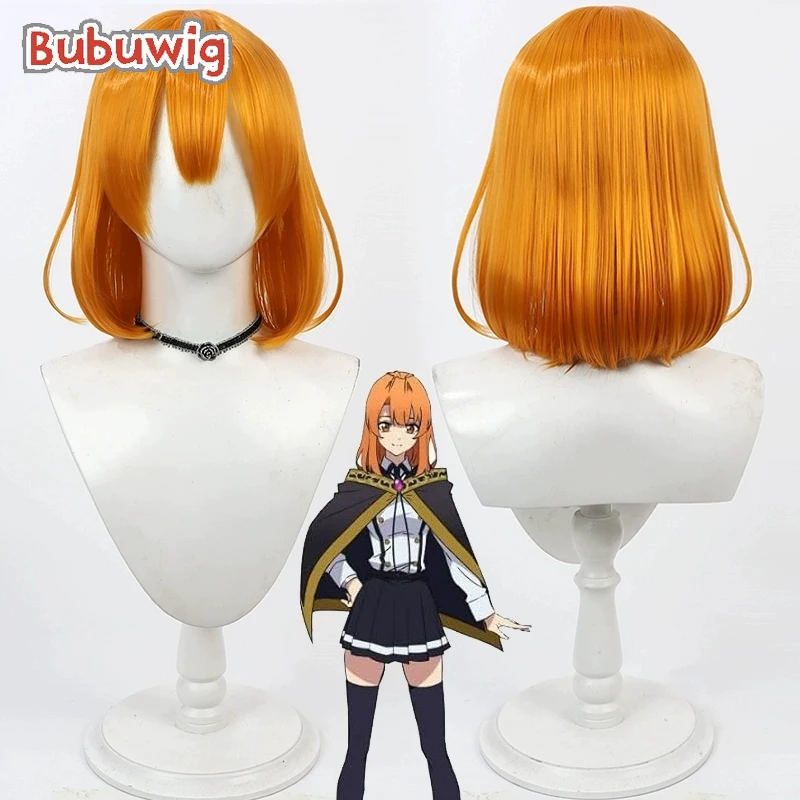 

Bubuwig Synthetic Hair Colette Loire Cosplay Wigs Wistoria: Wand and Sword Koretto Rowāru 40cm Short Orange Wig Heat Resistant