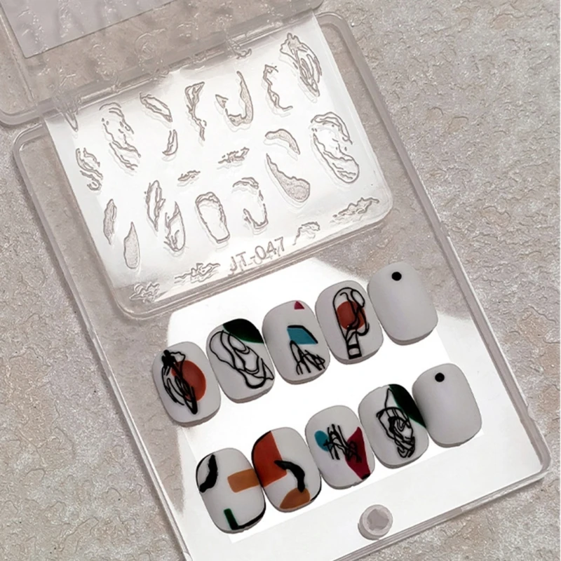 Nail Art Silicone Mold 3D Butterfly Flower Stamping Crystal Resin Molds Carving Stencils DIY Manicure Mould Acrylic UV Gel Mold