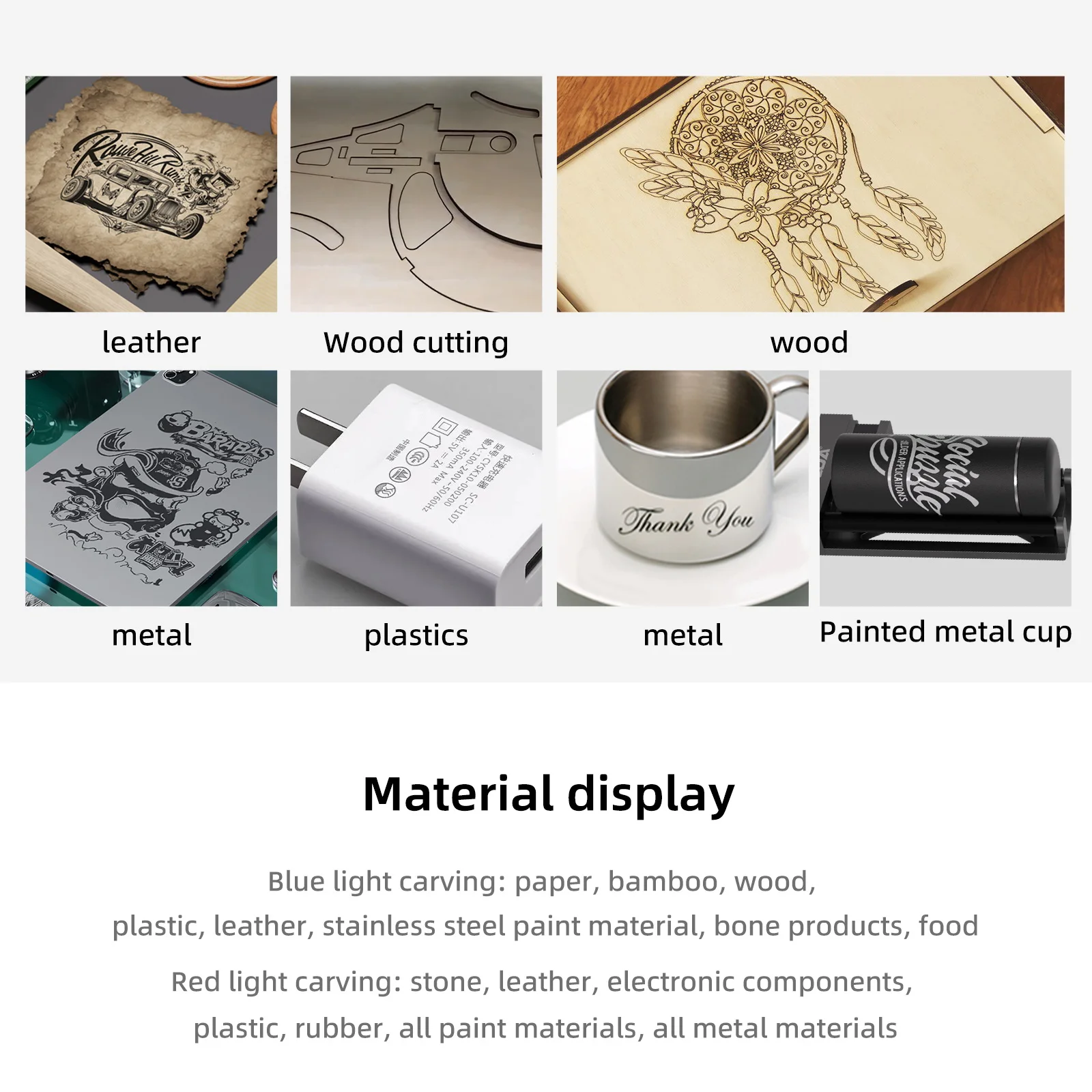 DAJA D4 Laser Engraver for Engraving Gold Silver Copper Stainless Steel All Metals Wood Leather Glass Plastic Cut Wood Acrylic