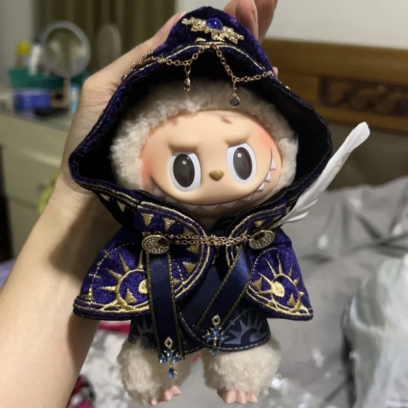 

New Labubu 15/17cm Sitting Party Series Baby Clothes Labubu Clothes Magician Set V1 V2 Macaron Doll Clothes Doll Decoration Gift