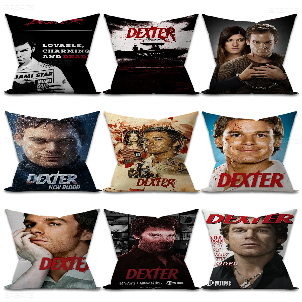 American Classic Horror TV Dexter Pillow Gift Home Office Decoration Pillow Bedroom Sofa Car Cushion CoverPillow Case