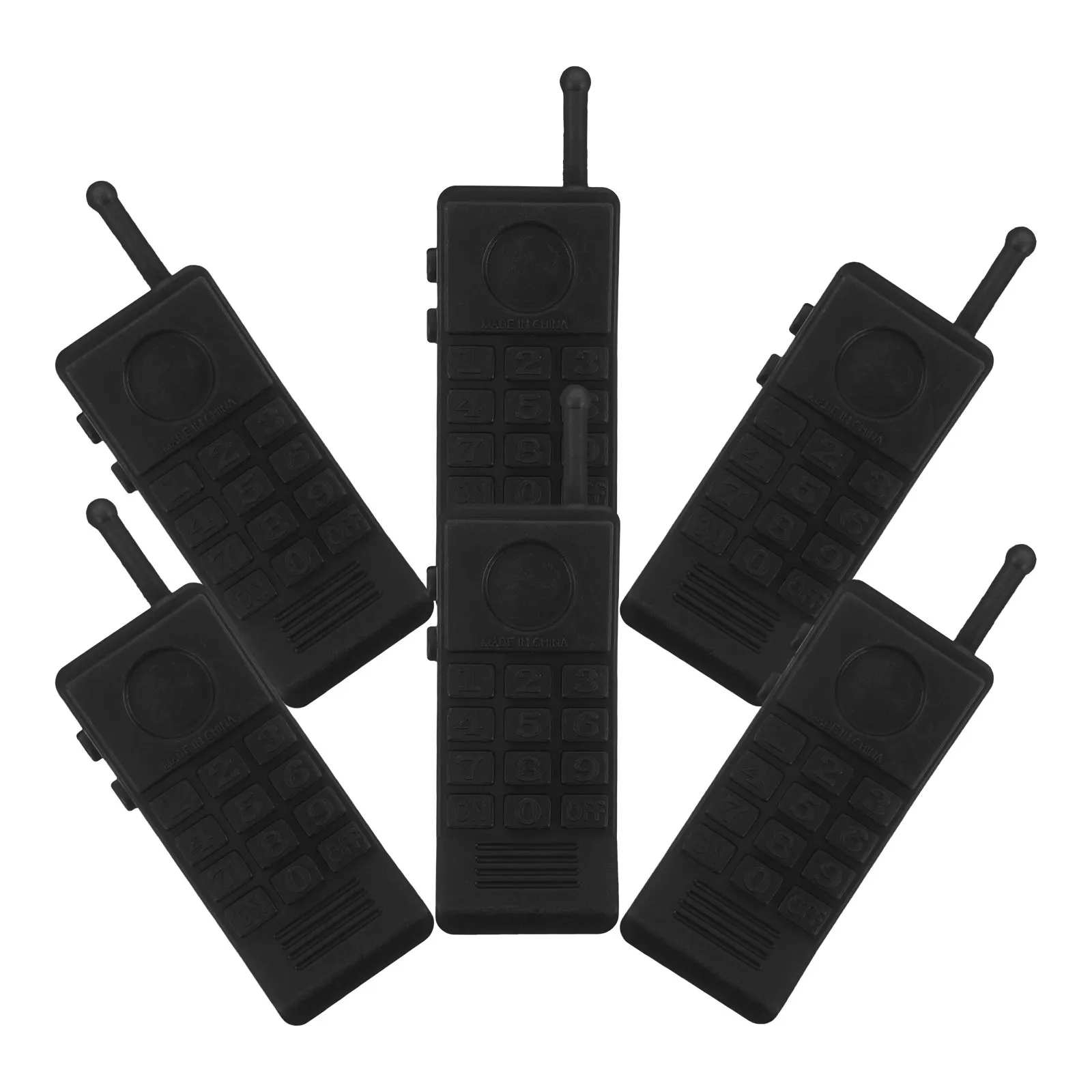 6Pcs Walkie Talkie Set Children Day Role Playing Police Pretend Phones Outdoor Communication Phones Police Costume for Girls
