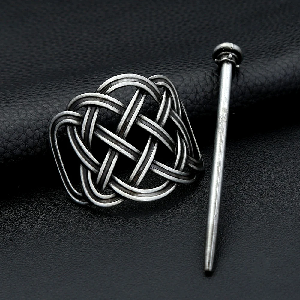 Nordic Vintage Viking Celtic Knot Hairpin Alloy Hair Accessory For Women & Men Simple Fashion Scandinavian Jewelry Party Gifts - view 4