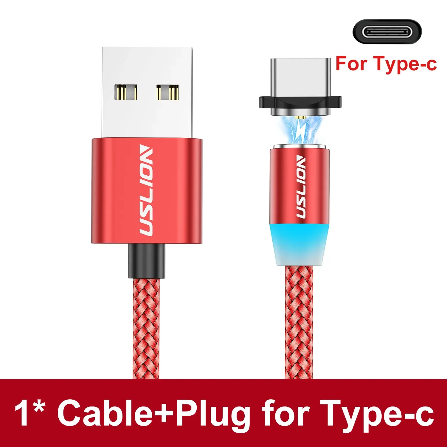 LED Magnetisches USB-Kabel Schnellladung USB Typ C Telefonkabel Magnet Ladegerät Datenladung Micro USB Für iPhone 14 Für Xiaomi