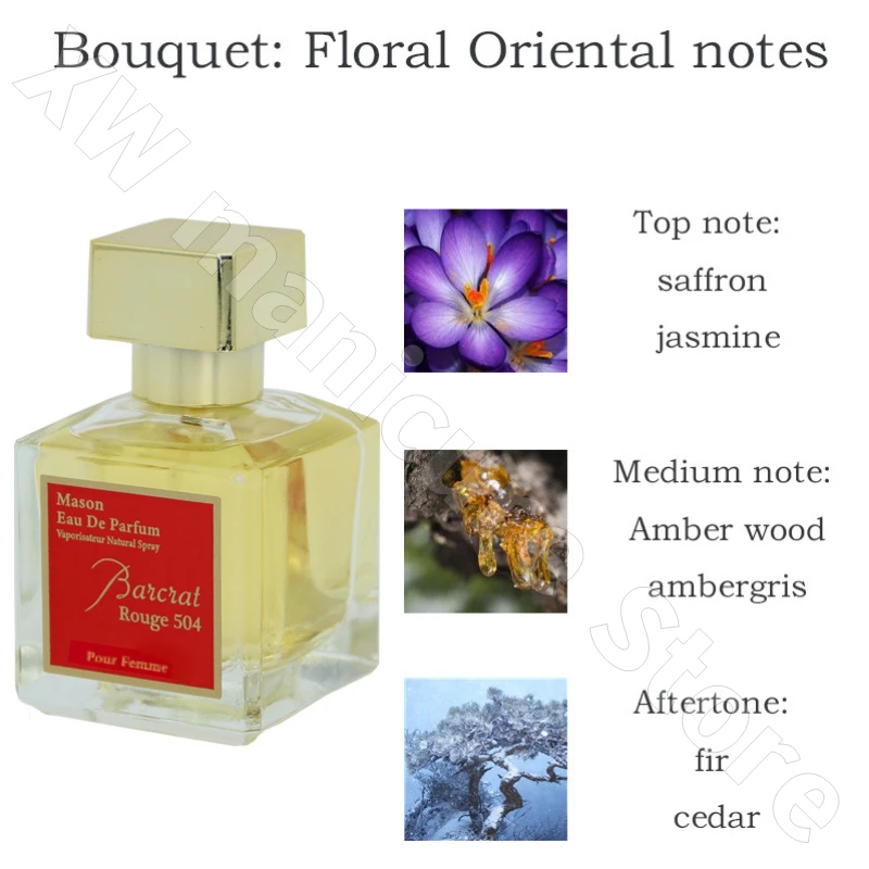 Rode Baccarat Rose Oud Agarwood Parfum Langdurige geur Romantisch Zoet Zelfverzekerd Charmant Temperament Fris en natuurlijk