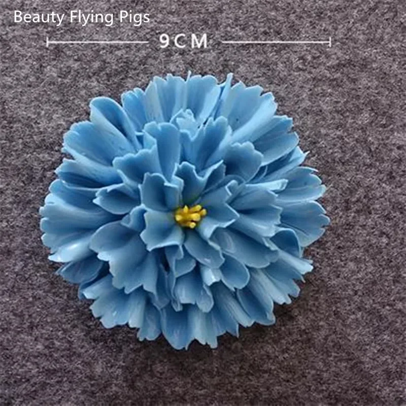 1pc Home Decor Ceramic Flower, 3D Wall Decoration Craft, Living Room Bedroom Wall TV Background Wall Hanging