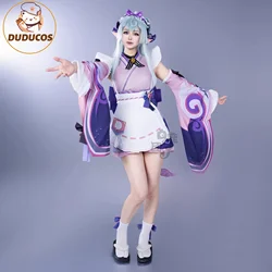 DUDU R Genshin Impact Yumemizuki Mizuki Cosplay Costume Accessories Props Uniform Hair Halloween Costumes for Girls Customized