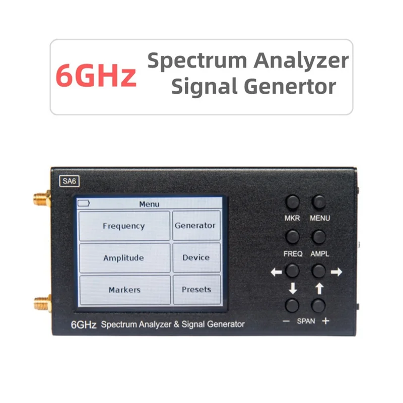 Analizzatore di spettro SA6 6GHz generatore di segnale SA6 sorgente di segnale RF wi-fi 2G 4G LTE CDMA GSM Beidou GPR