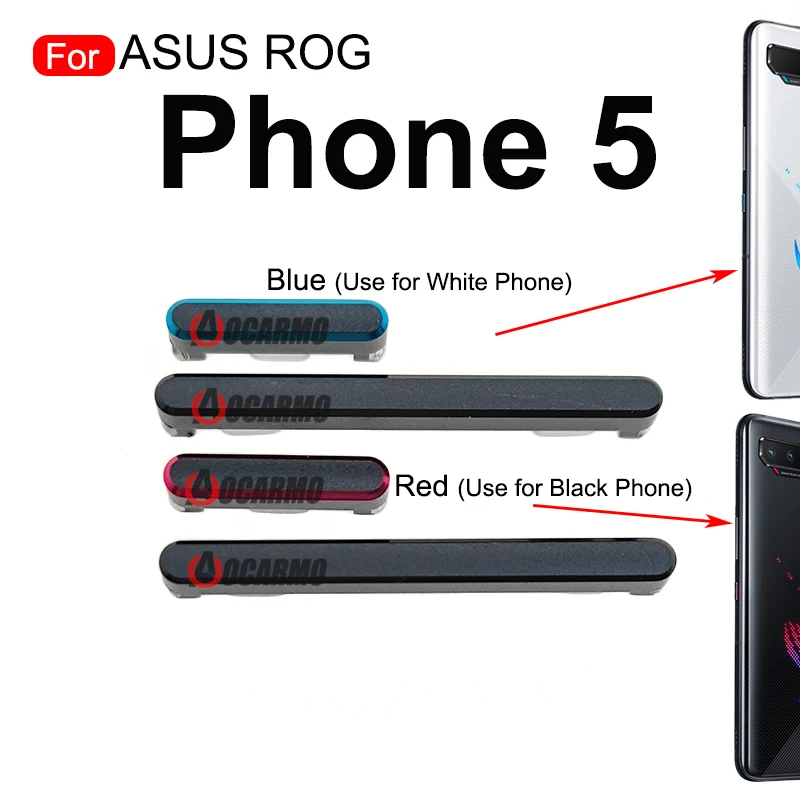 For ASUS ROG Phone 3 2 5 ZS673KS ZS661KS ZS660KL rog2 ROG 3 ROG5 Volume Up Down Power On Off Side Key Button Replacement Part