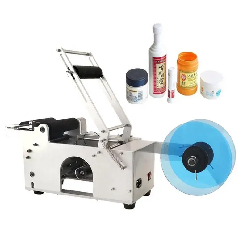 

Manual Labeling Machine Round Bottle Semi Automatic Round Bottle Labeling Machine