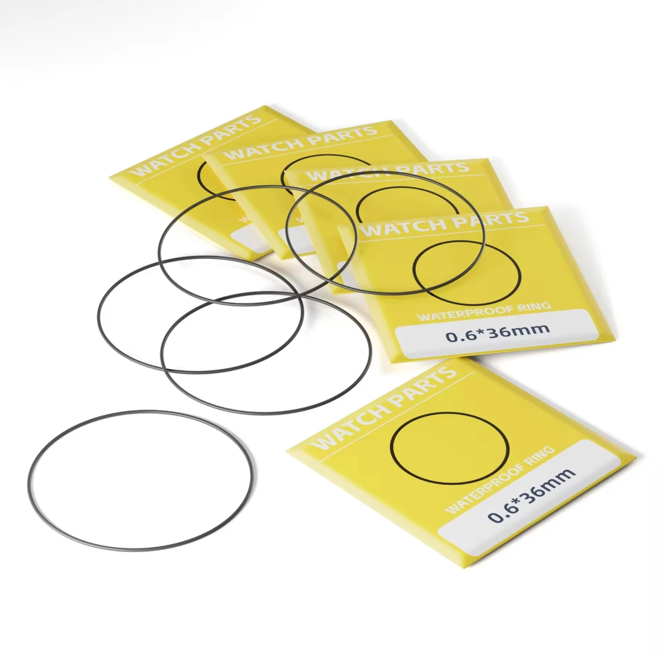 watch back cover waterproof ring 155PCS Watch parts set,, each size 10PCS, watch maintenance and repair tools