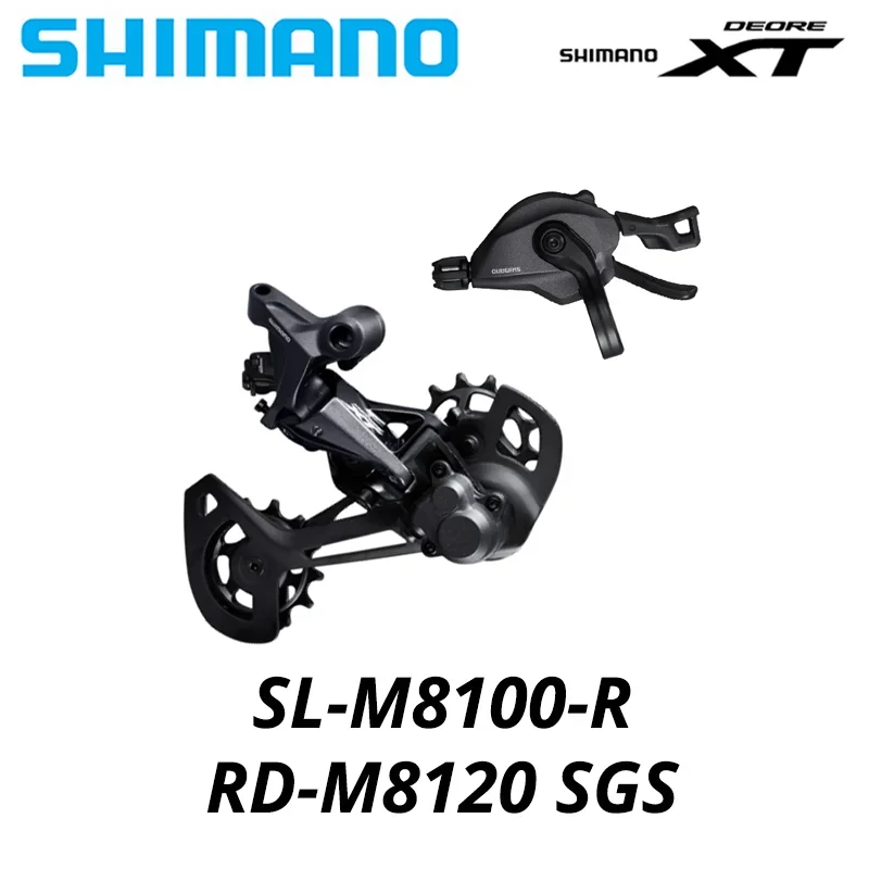 SHIMANO DEORE XT M8100 M8120 SGS Deragliatore posteriore 12v 2V Leva cambio MTB Mountain Bike SHADOW RD 1x12 Velocità Parti di biciclette