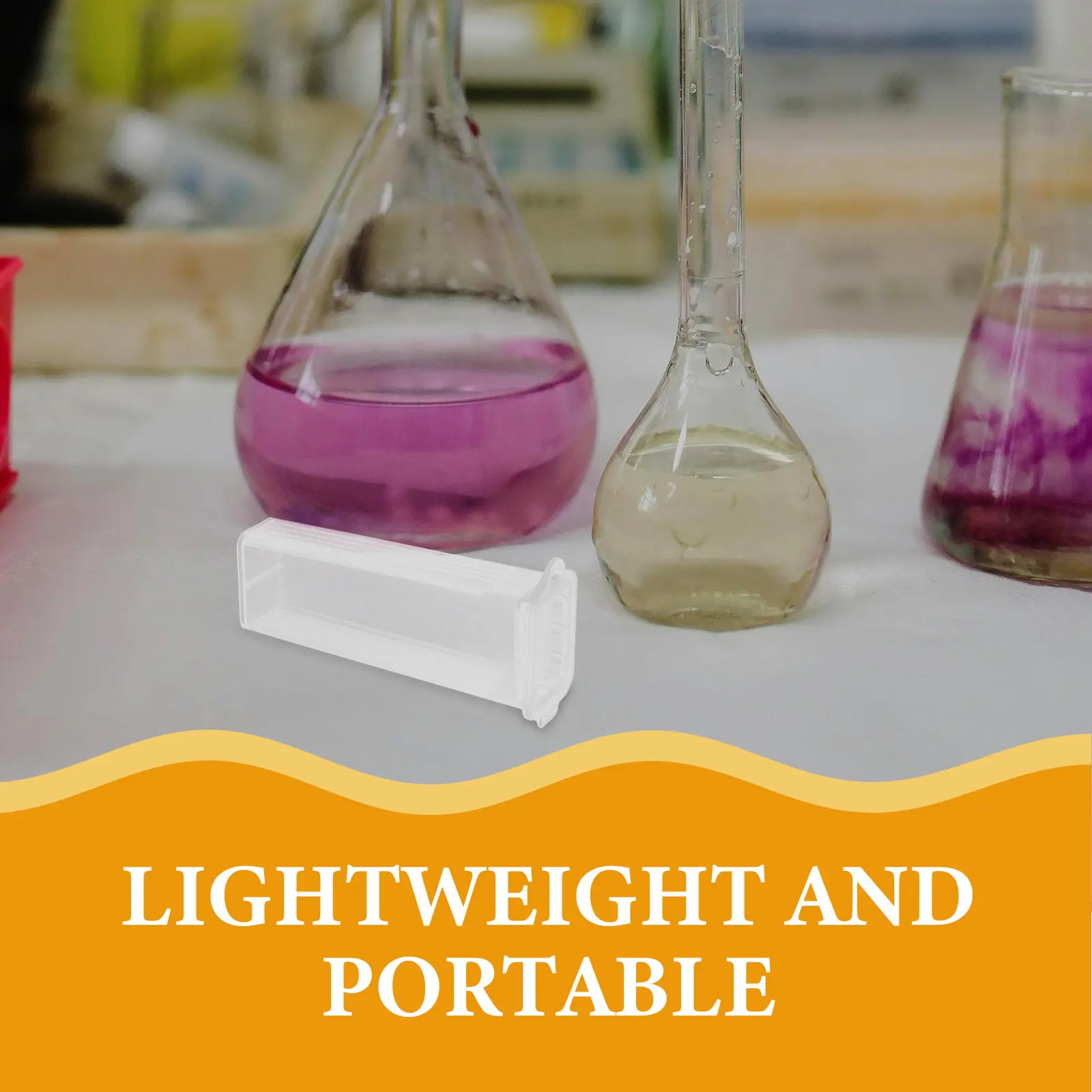 Microscope Slide Storage Box 20 Slot Portable Moisture Proof Transport Case for Pathology School Labs