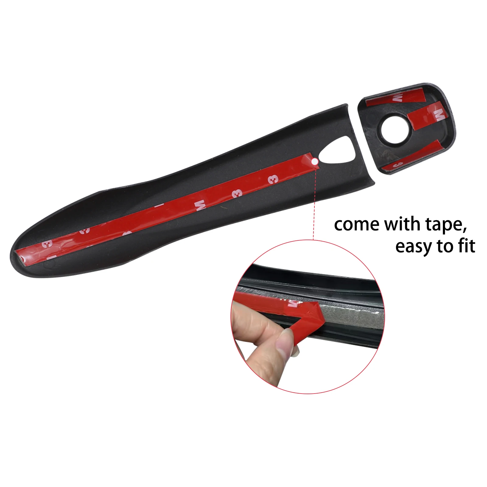 4 قطعة ماتي الأسود مقابض باب السيارة غطاء الزخرفية الكسوة لنيسان نافارا NP300 الحدود 2015 2016 2017 2018 2019 2020 2021 2022