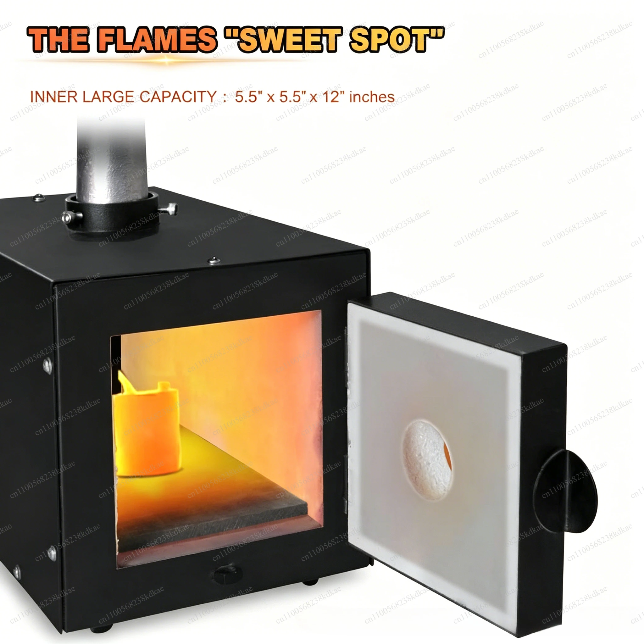 High Temp Metal Melting Furnace, Mini Blacksmith Forge for Industrial Heat Processing