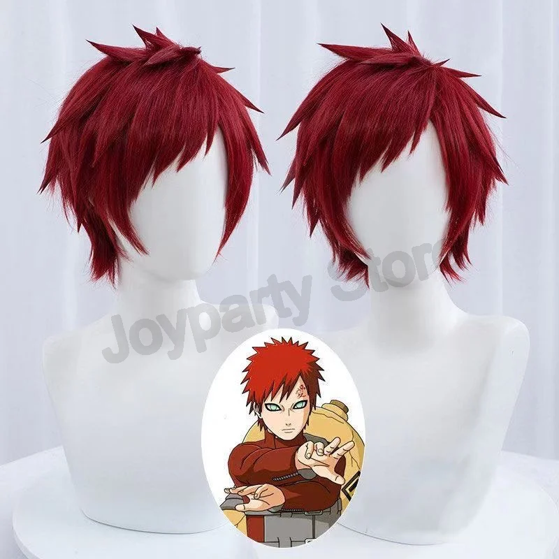 جارا تأثيري حلي الرمال خمسة سلالات الرياح الظل Kazekage الشعر الأحمر شينوبي النينجا الوشم ملصق جارا هالوين لعب الأدوار #4