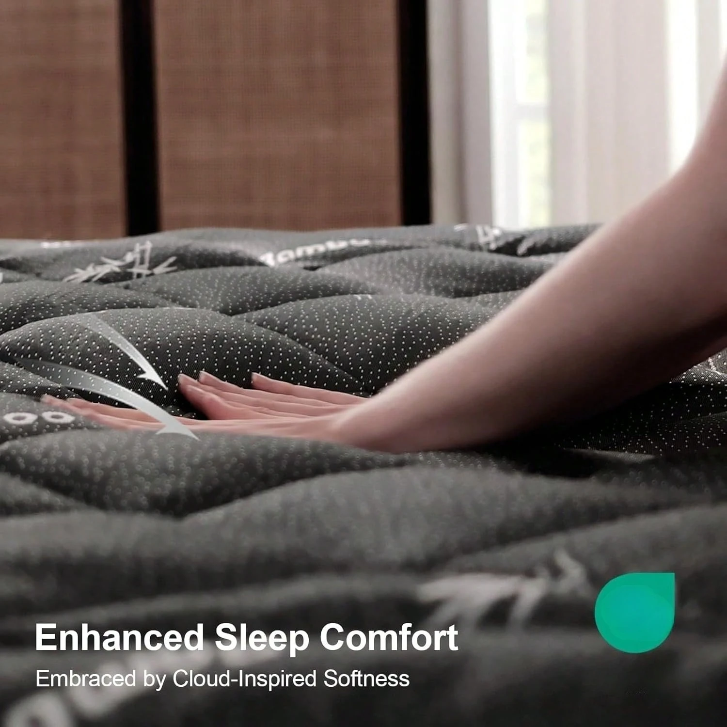 Queen Mattress Topper, Viscose Derived From Bamboo Thick Pillow Top Mattress Pad With Deep Pocket, Naturally Cooling For Hot Sleepers, Soft For Back Pain Relief