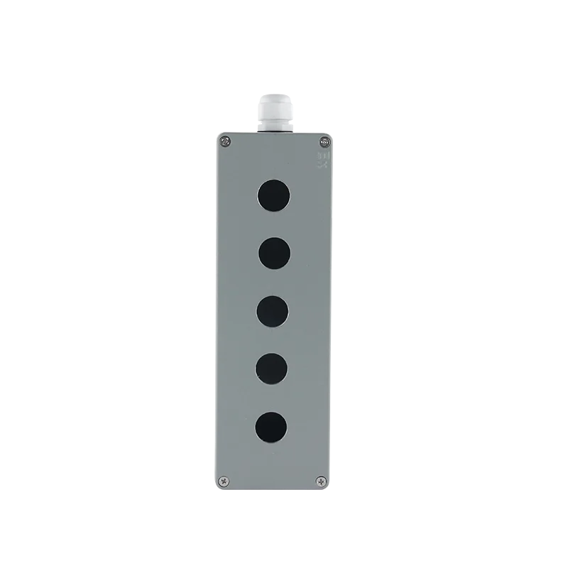 Waterproof Cast Aluminium Button Box Explosion-proof Industrial Switch Box Electric Power Control IP67 Junction Box Open Hole