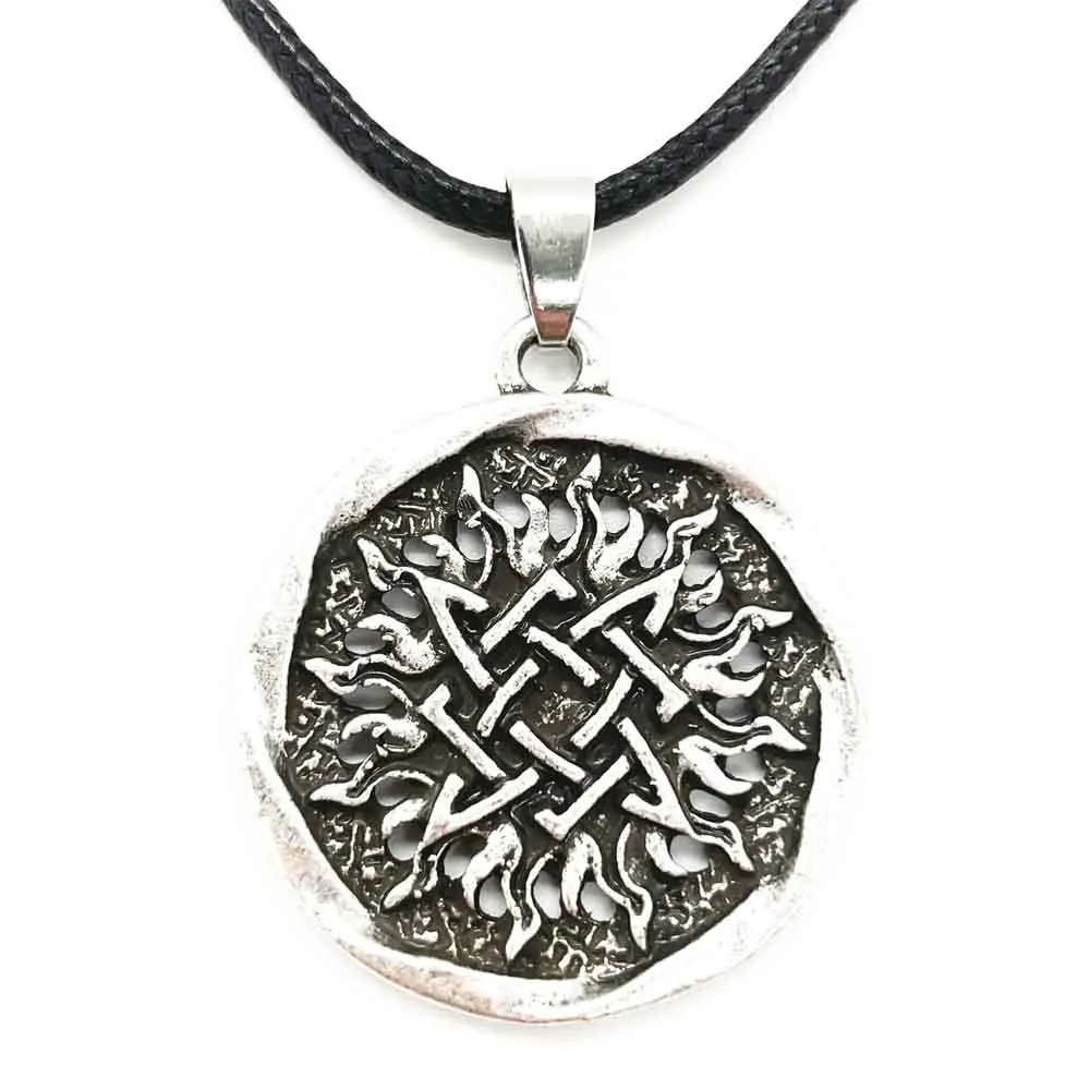 Slavic Pendant Star Of Russia Symbol Svarog Sun Amulet Talisman Necklace Pagan Jewlery