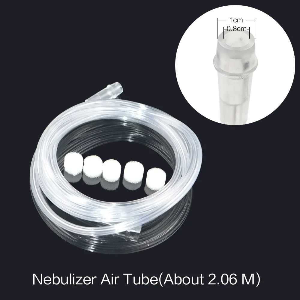 2m Nebulizer Hose Tube, Air Compressor Nebulizer Accessory, Replacement Atomizer Pipe for Inhaler Nebulizer Tank Tube