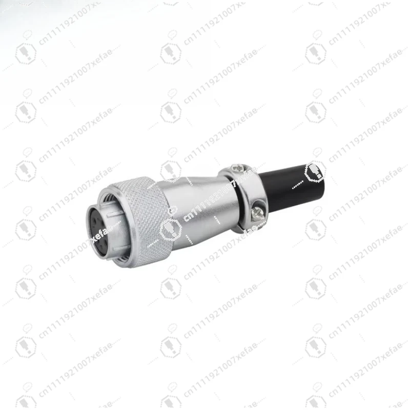 WS16-TQ Zinc Male Metal Cable Connector 2pin Aviation Plug with PVC Sleeve