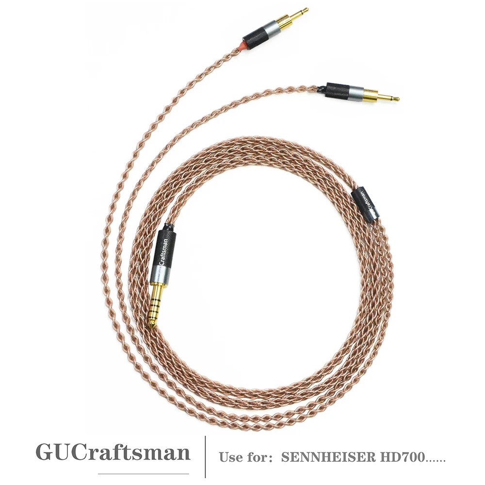 

GUCraftsman 6N однокристальные медные Сменные кабели для наушников SENNHEISER HD700