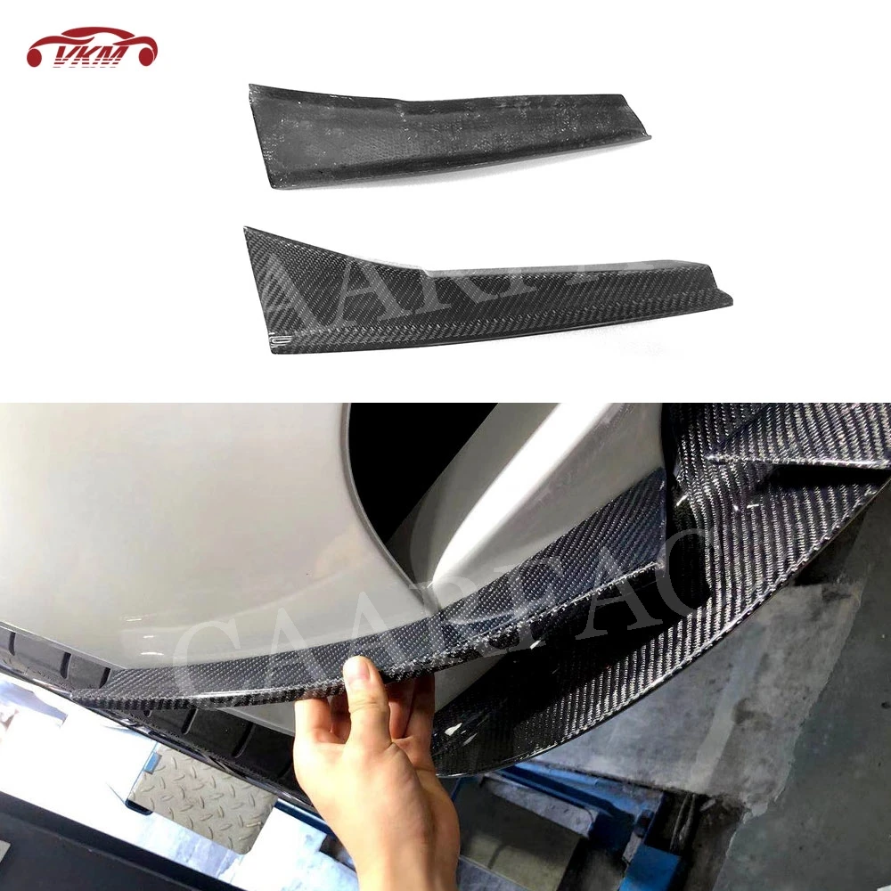 

Carbon Fiber Front flaps apron for BMW 3 Series E92 E93 M3 2008-2013 2PCS Fiber glass Fins Shark Stickers