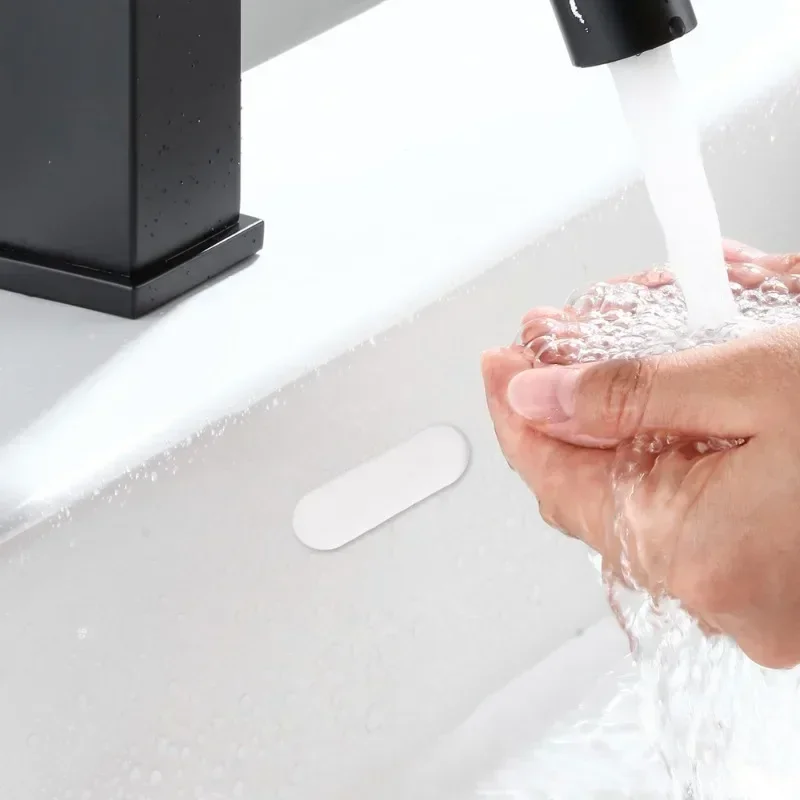 1/4PCS Sink Overflow Cover Wash Basin Overflow Drain Cap Trim Hollow Hole Bath Insert Replacement Bathroom Overflow Ring Plug