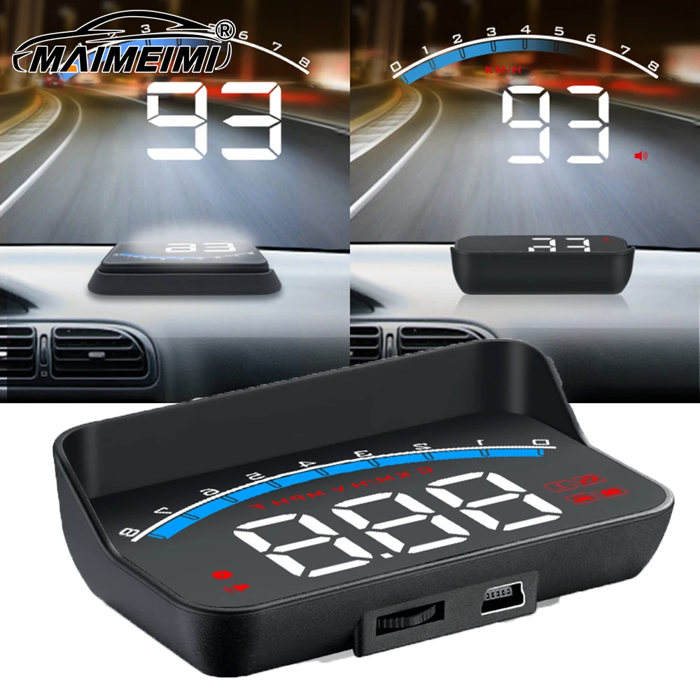 

HUD M6S OBD2 Проекционный дисплей Автоэлектроника KM/h MPH OBD для охранной сигнализации превышения скорости Температура воды Напряжение Проектор Лобовое стекло