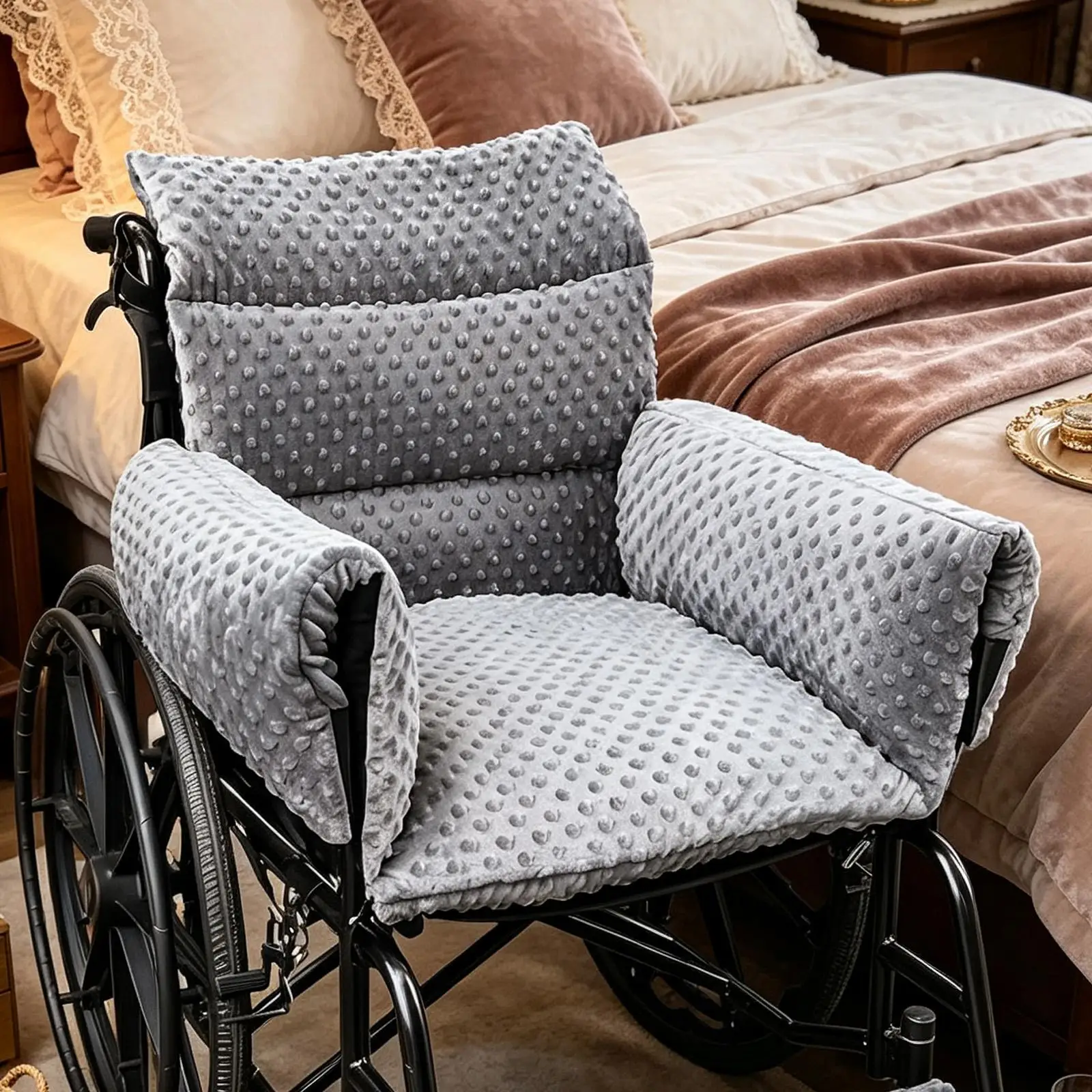 Seat Cushion For Wheelchair Spine Relief Support Machine Washable Seat Cushion Armrest Cover Pad For Grandma Mom Men Dad Grandpa