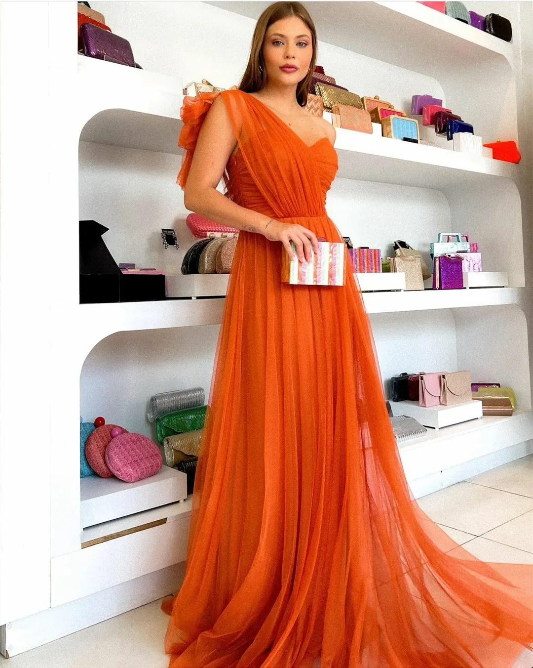 Luxurious Customized Evening Gowns Women Elegant Party Prom Dress Wedding Suitable Dresses on Request Robe Formal Long Luxury