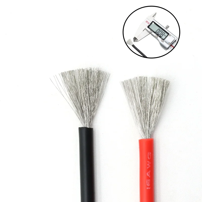 Heat Resistant Flexible Silicone Wire 30/28/26/24/22/20/18/16AWG Stranded Cable Electrical Tinned Copper Wire （5 Colors Mix Kit