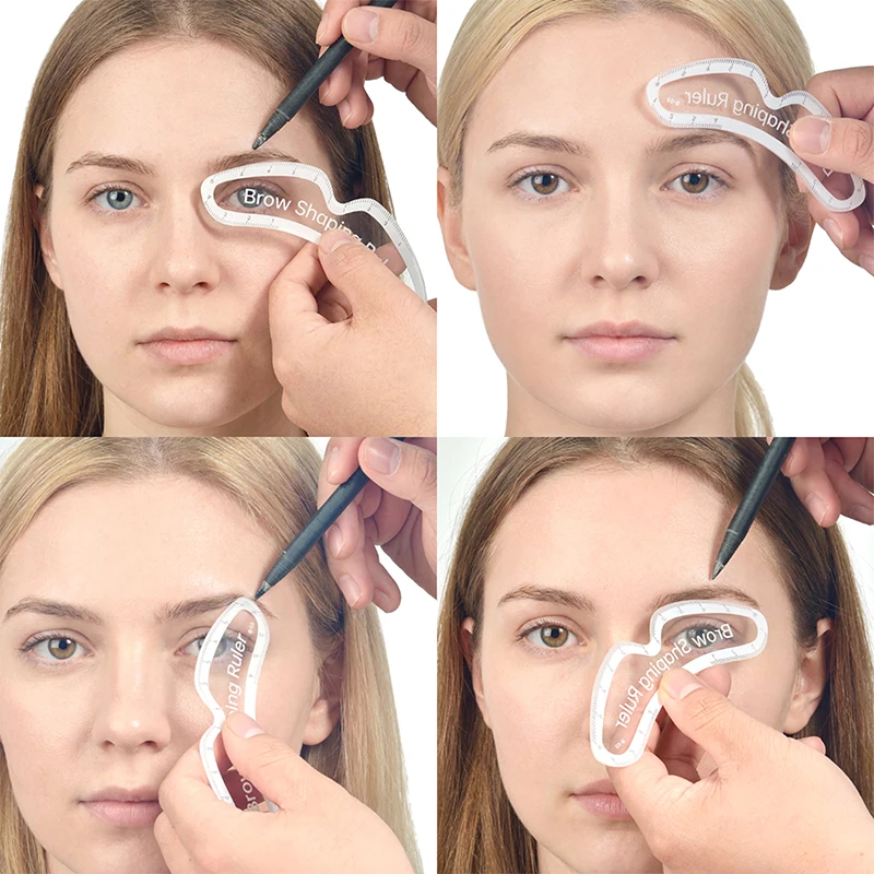 

"1PC Brow Mapping Ruler Eyebrow Shaping Ruler 1 Minute Fast Drawing Design Brow Easy Tool Microblading Permanent Makeup Stencils