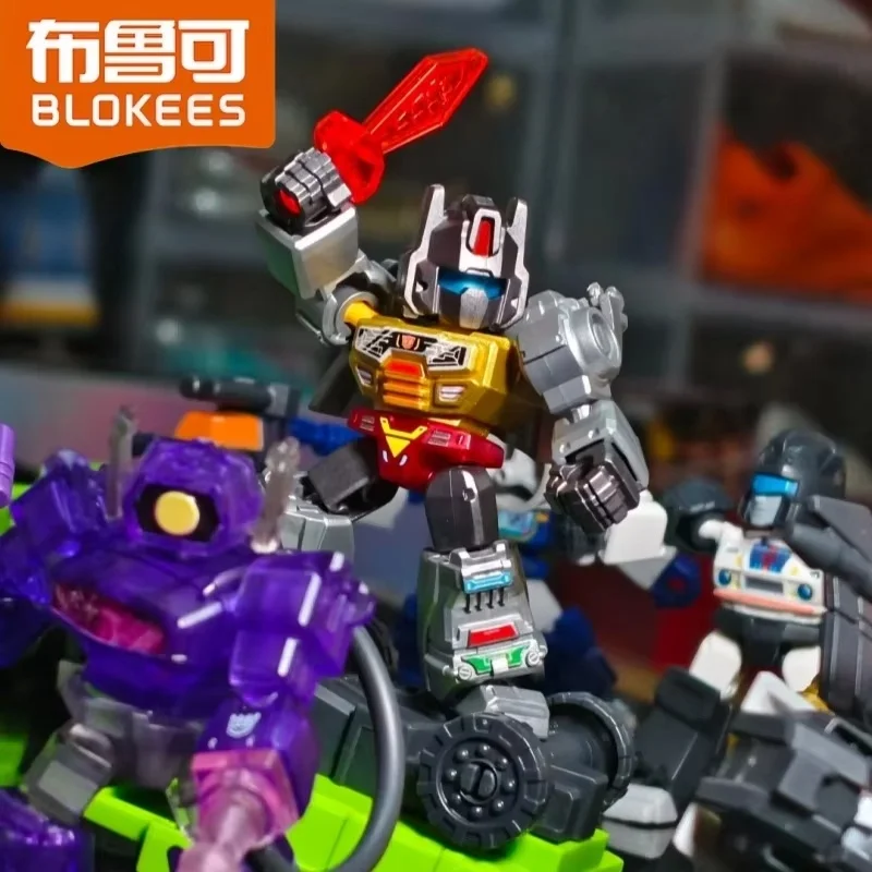 Gran oferta Blokees Transformers edición estrellada V3 caja ciega Devastator Optimus Prime Grimlock Soundwave montaje Robot juguetes regalos