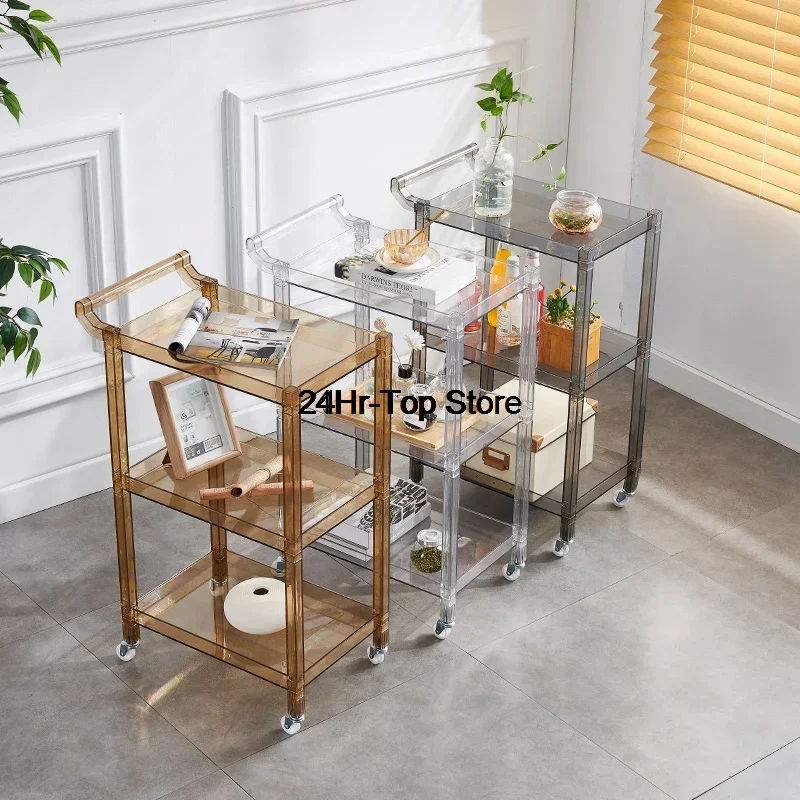 

Barber Beauty Salon Trolley Utility Acrylic Tattoo Medical Salon Trolley Hair Makeup Wozek Narzedziowy Salon Furniture BL50ST