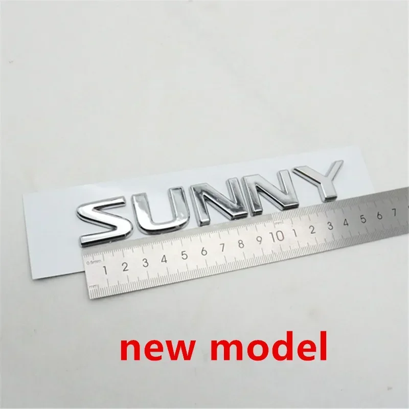 Car Tail Boot Letter Logo Styling Rear Trunk Decals Emblem Badge Sticker For Sunny B15