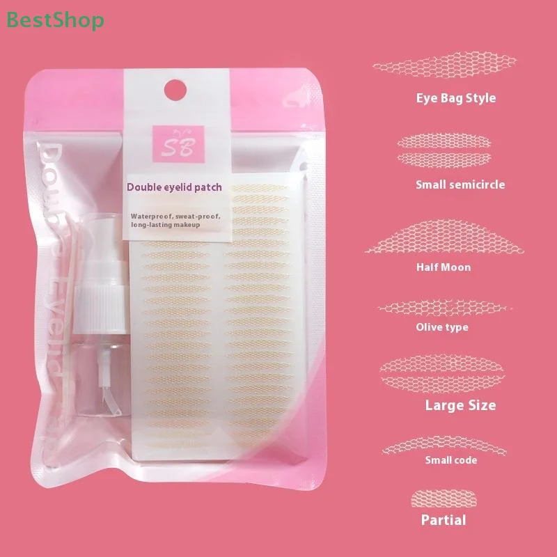 ★ ★ ★ 10 แผ่นสติกเกอร์ตาที่มองไม่เห็น Lace Eye Lift แถบเทปกาวตาสองชั้นสติกเกอร์เทปตาเครื่องมือ