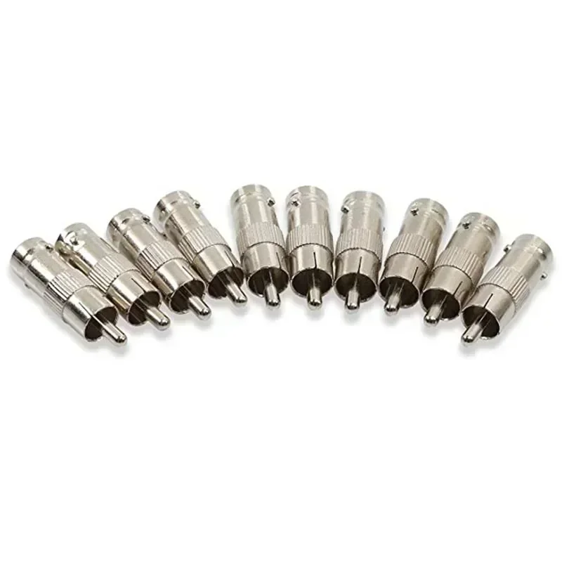 2/30/60PCS BNC Female Jack to RCA Male Plug Adapter Straight Camera Connector for CCTV Security Camera