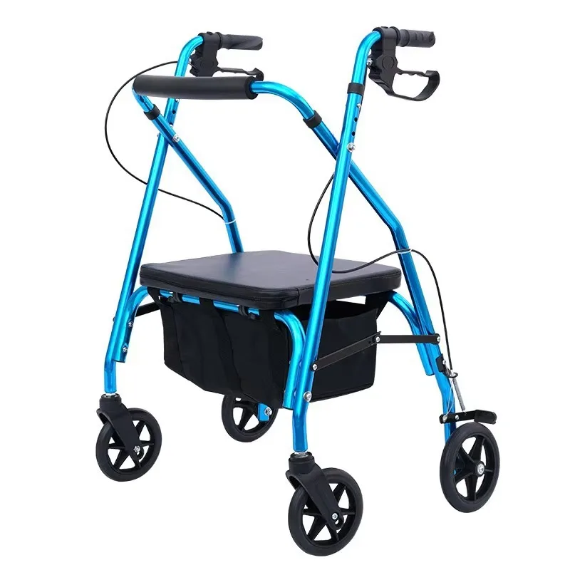 Folding Aluminum Elderly Walker Rollator Price for Elderly