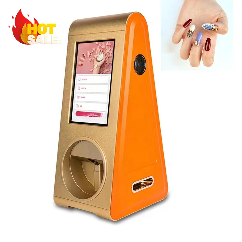 Automatic digital design manicure 3d finger 3d digital nail art polish printing making machine nail printer