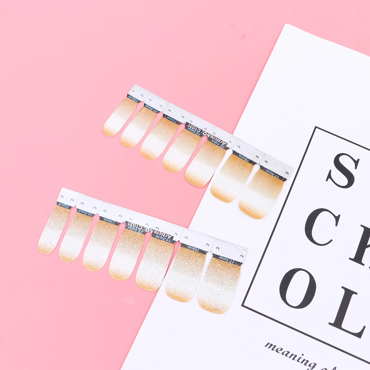 3 fogli adesivi per unghie glitter Decalcomanie uniche per nail art Decorazione manicure fai da te Facile da applicare per Natale Compleanno Halloween