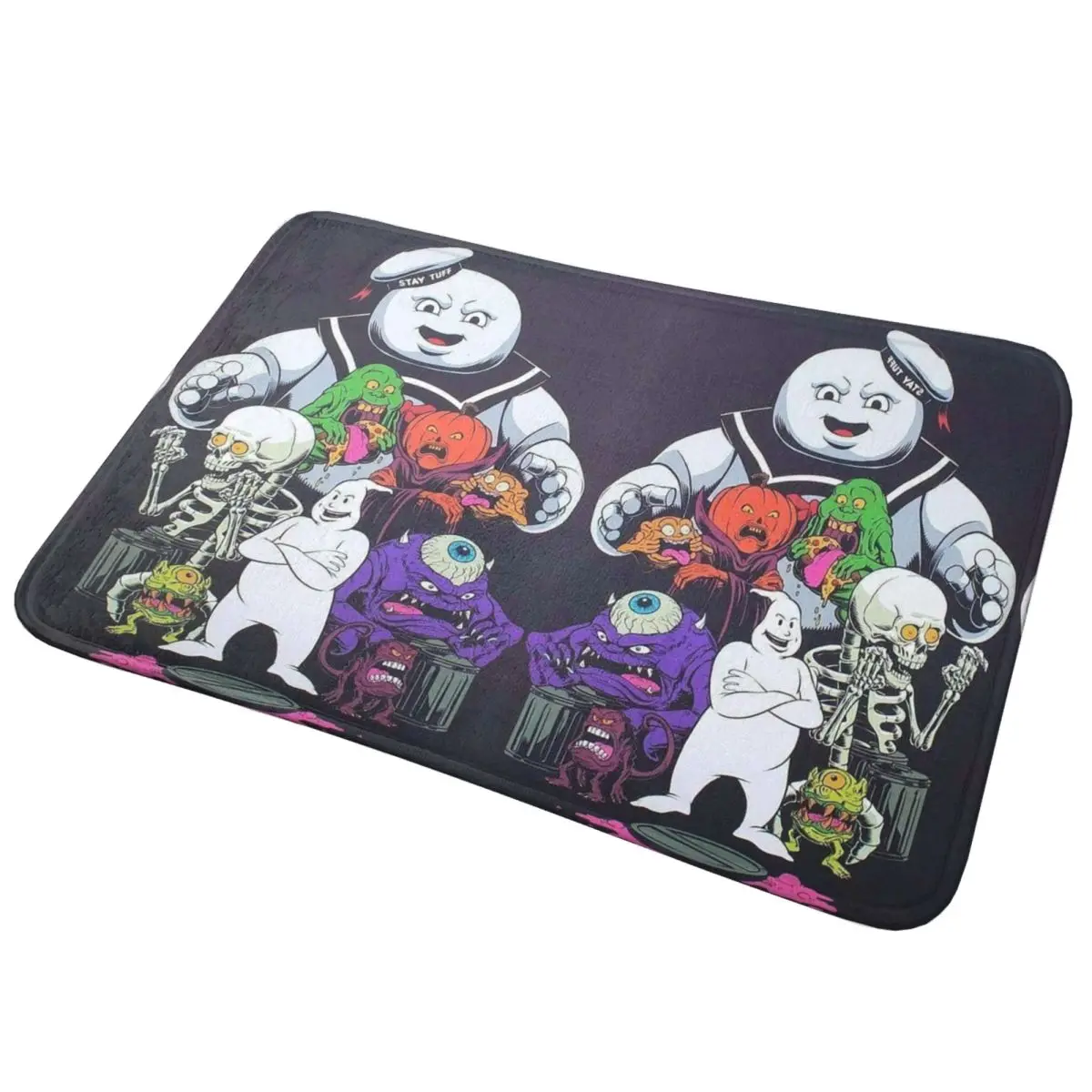 Felpudo antideslizante de los cazafantasmas, alfombra con cojín para entrada de cocina, hogar, baño, sala de estar, alfombrillas