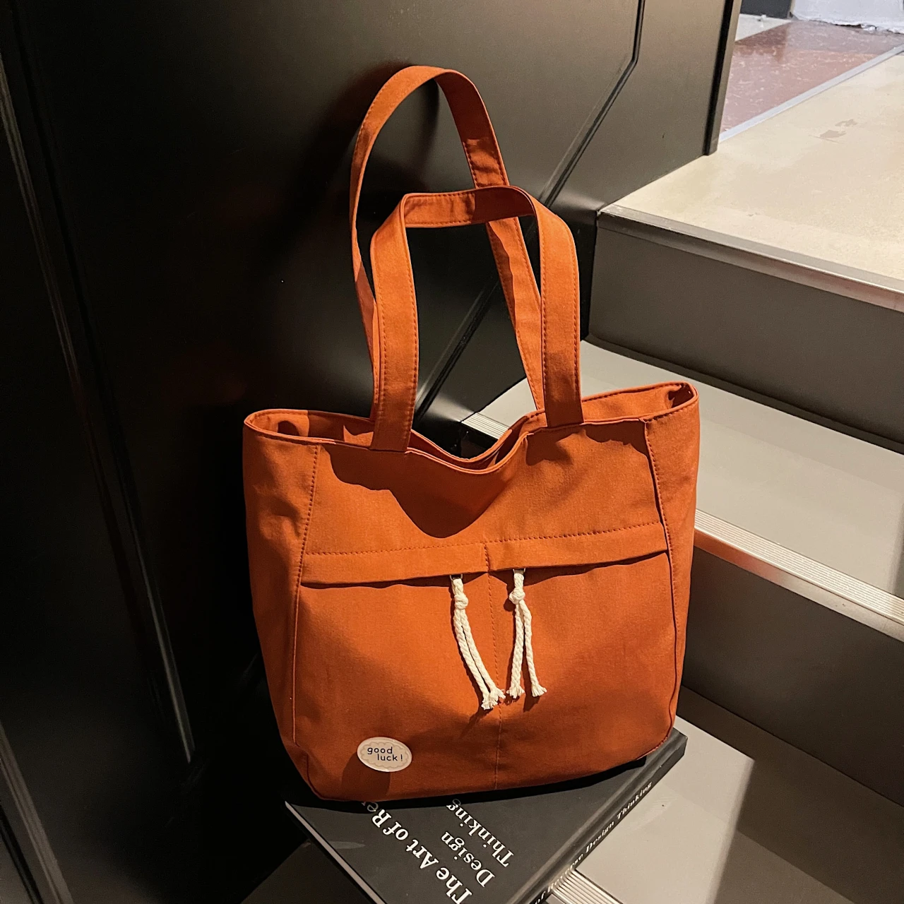 

of large-capacity Oxford cloth bag women's 2025 new simple and lightweight shoulder bag, student class armpit tote bag
