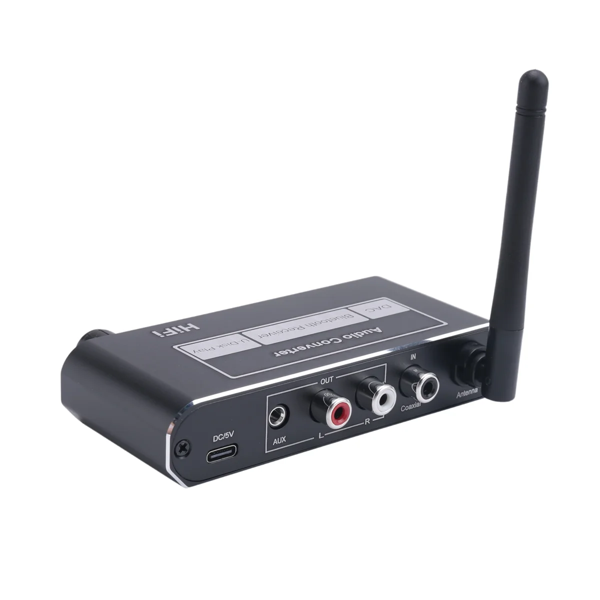 ABAC-HIFI Bluetooth 5,2 receptor de Audio DAC Coaxial Digital a analógico convertidor 3,5mm AUX RCA adaptador inalámbrico estéreo