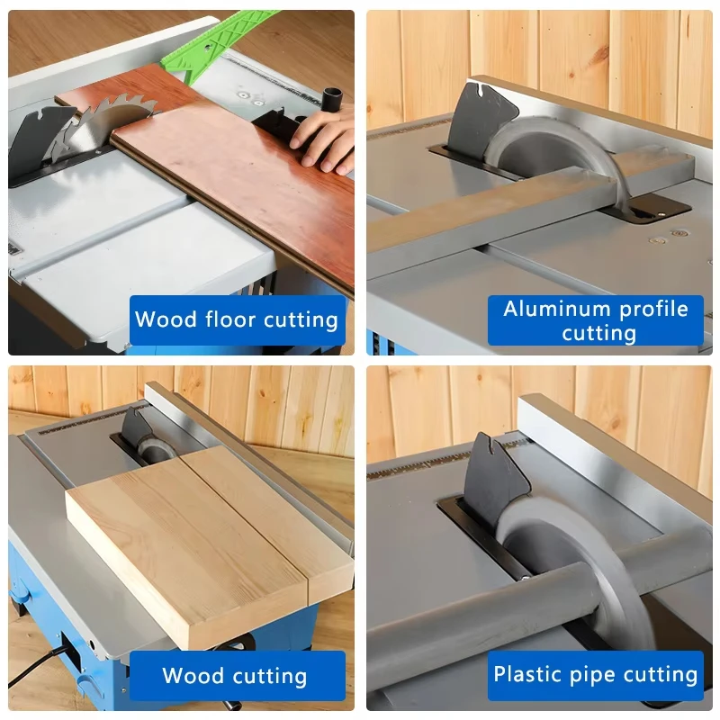 8-Inch Mini Table Saw for Woodworking, Electric Precision Dust-Proof Cutting Machine, Multi-Function DIY Home Wood Cutter Tool