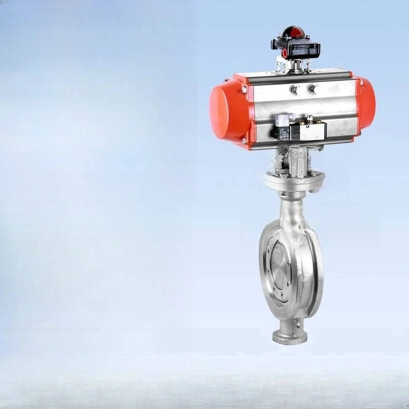 Pneumatic Clamp Double Eccentric Butterfly Valve/High Performance Butterfly Valve/Low Wear and More Durable