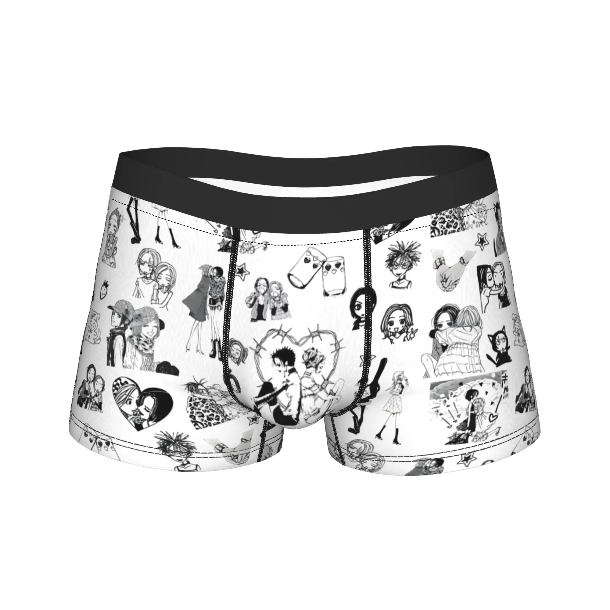 

Nana Osaki Hachi Men's Underwear Anime Boxer Briefs Shorts Panties Hot Breathable Underpants for Male Plus Size
