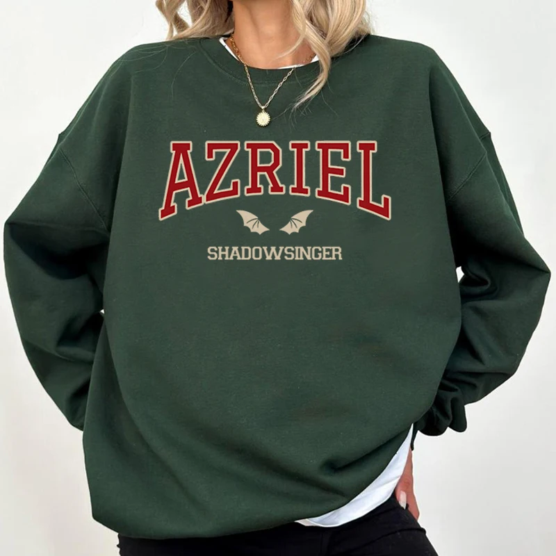 Acotar Azriel Shadowsinger felpa Bat Boys Wings Fan Club felpa con cappuccio da donna lettore di libri Pullover Stretwear abbigliamento donna