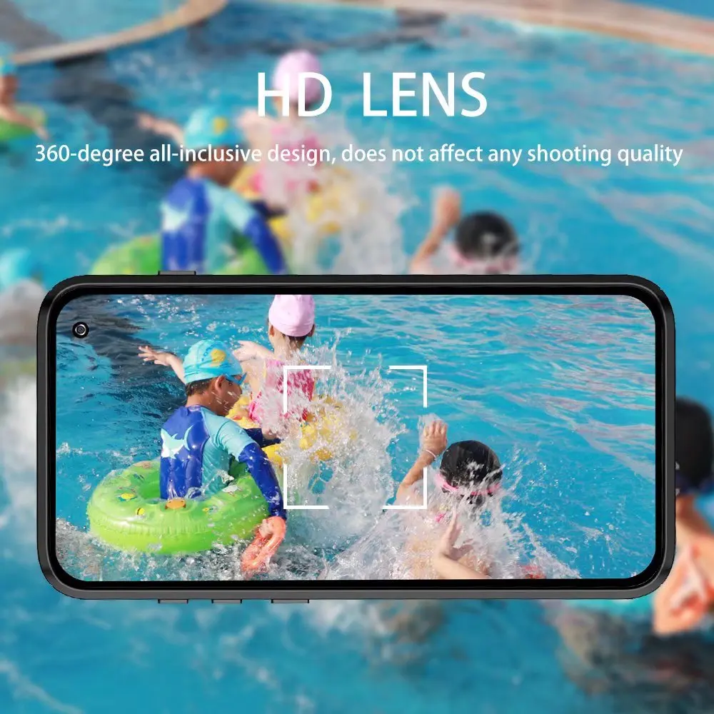 ShellBox IP68 Waterproof Case For Samsung S9 S10 S10E Note 8 Note 9 Shockproof Heavy Duty Case with Built in Screen Protector