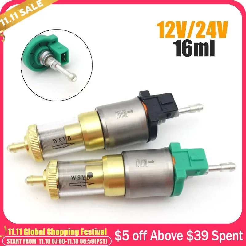 12V/24V 16ml Car Upgrade Ultra-low Noise Heater Fuel Pump For Eberspacher Universal Car Air Diesel Parking Oil Pump For Truck